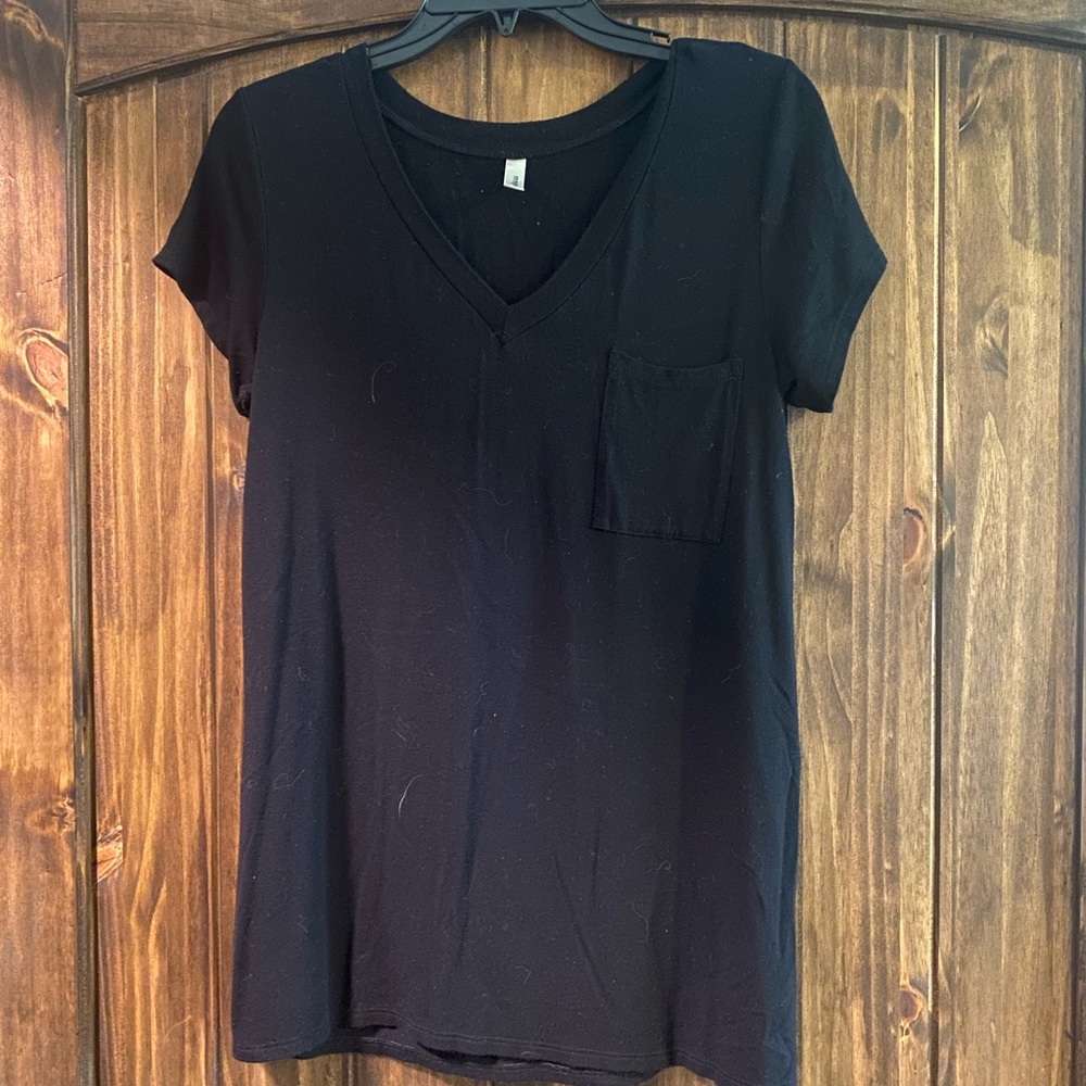 Black V Neck T-Shirt